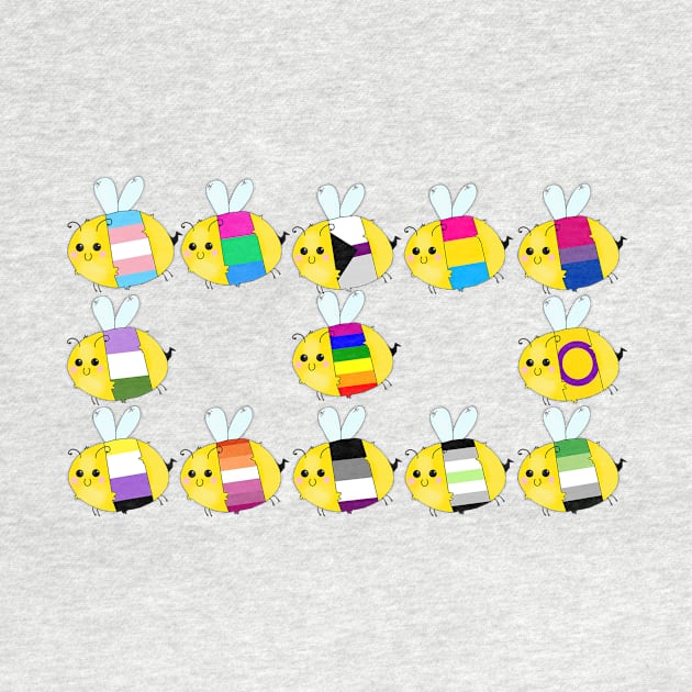 Pride Bees - United by Rendi_the_Graye